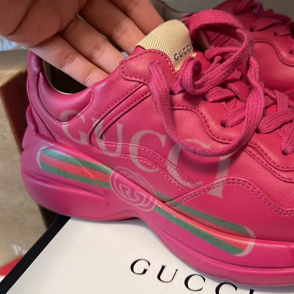 Gucci pink sneakers size 36 💘 - Picture 7 of 7